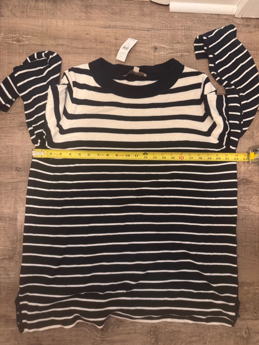 LOFT NWT Striped Sweater Navy/White XXL - Picture 7 of 8